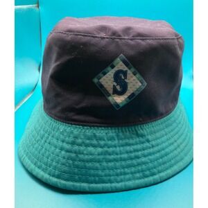 Seattle Mariners Bucket Hat Kids OSFM Blue Teal Reversible Mariners Kids Club